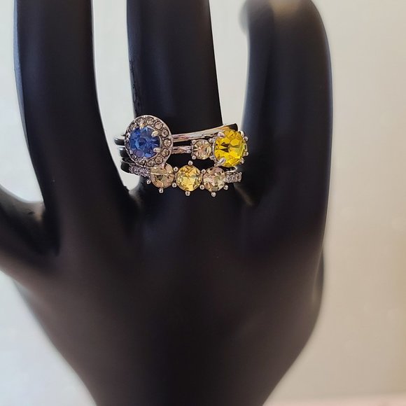 Three Fragrant Jewels Sunflower rings Size 9 - Picture 1 of 1